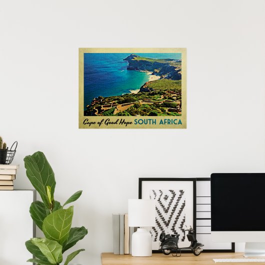 Kaapje van Goede Hoop Zuid-Afrika Poster (Thuiskantoor)