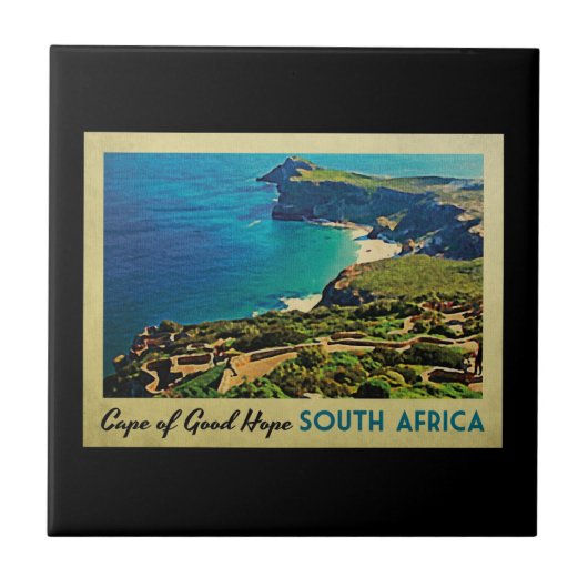 Kaapje van Goede Hoop Zuid-Afrika Tegeltje (Voorkant)