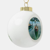 Kaapkabeljauw Harbour - kerstboomversiering Keramische Bal Ornament (Links)