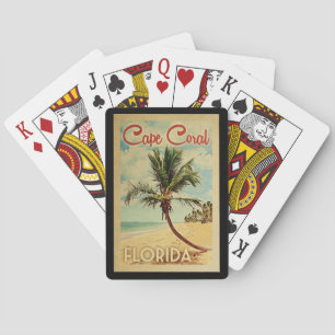 Kaapkoraalpalm — Vintage-reizen Pokerkaarten