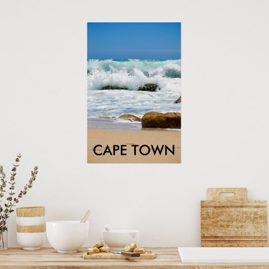 Kaapoceaan, CAPE TOWN Poster (Keuken)