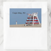 Kaapse beschermstoel rechthoekige sticker (Tas)