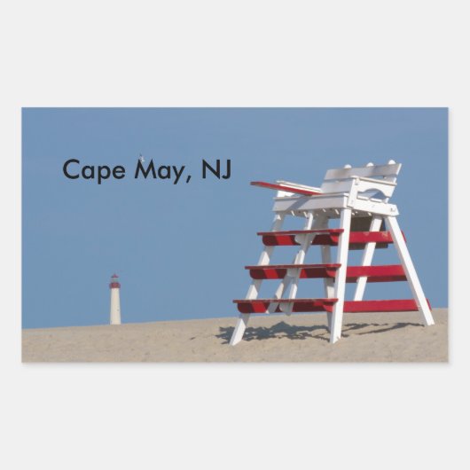 Kaapse beschermstoel rechthoekige sticker (Voorkant)