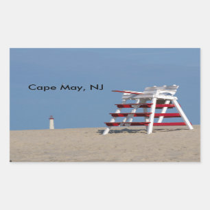 Kaapse beschermstoel rechthoekige sticker