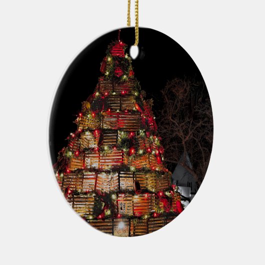 Kaapse bruinvis viert kerstversiering keramisch ornament (Rechts)