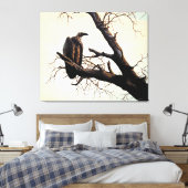 Kaapse gier "Sentinel" Canvas Afdruk (Insitu (Slaapkamer))