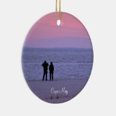 Kaapse marinezonsondergang keramisch ornament (Rechts)
