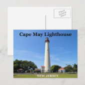 Kaapse vuurtoren, Briefkaart New Jersey (Voorkant / Achterkant)
