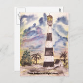 Kaapse vuurtoren, Kaap Canaveral Light ... Briefkaart (Voorkant / Achterkant)
