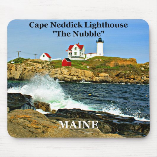 Kaapse vuurtoren, Maine mousepad Muismat (Voorkant)