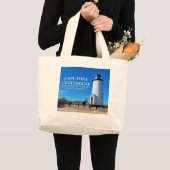 Kaapse vuurtoren, Massachusetts Chappaquiddick Grote Tote Bag (Voorkant (product))