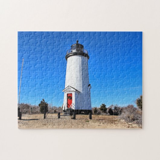 Kaapse vuurtoren, Massachusetts Chappaquiddick Legpuzzel (Horizontaal)