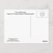 Kaapse vuurtoren met dubbele Briefkaart (Achterkant)