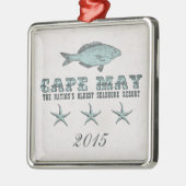 Kaapse zeehaven Metalen Ornament (Links)