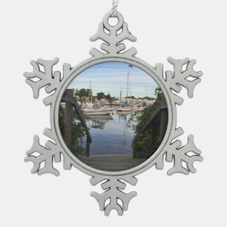 Kaapskaartversiering - Falmouth Harbour Tin Sneeuwvlok Ornament