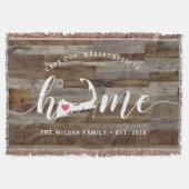 Kaapskabeljauw Home Town Persoonlijk hout Kijk uit Deken (Voorkant)