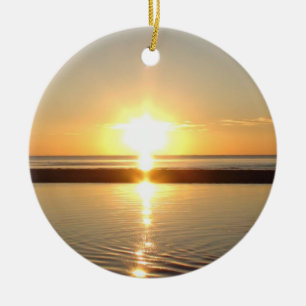 Kaapskabeljauw, Ma Sunset op de Kerstmis van het s Keramisch Ornament