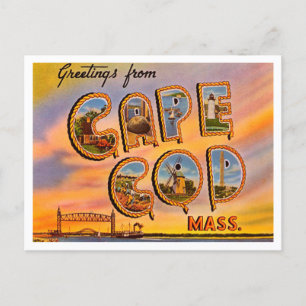Kaapskabeljauw, Massachusetts Travel Briefkaart