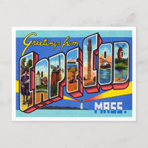 Kaapskabeljauw, Massachusetts Travel Briefkaart