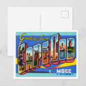 Kaapskabeljauw, Massachusetts Travel Briefkaart (Voorkant / Achterkant)