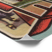 Kaapskabeljauw, MassachusettsGrote letterscènes Poster (Hoek)