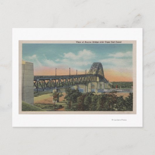 Kaapskabeljauw, MassachusettsView of Bourne Bridge Briefkaart (Voorkant)
