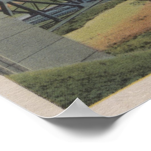 Kaapskabeljauw, MassachusettsView of Bourne Bridge Poster (Hoek)