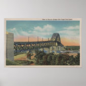 Kaapskabeljauw, MassachusettsView of Bourne Bridge Poster (Voorkant)