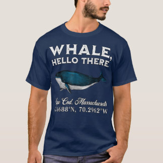 Kaapskabeljauw, Massachusetwalvis Hallo coördinaat T-shirt