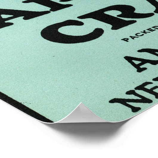 Kaapskabeljauw Mistletoe Brand Cranberry Label Poster (Hoek)