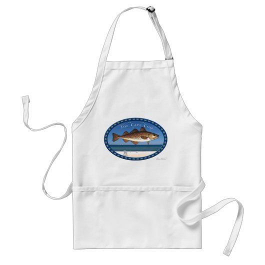 Kaapskabeljauw Sandy Neck Apron Standaard Schort (Voorkant)