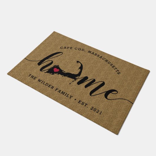 Kaapskabeljauw Thuisstad Gepersonaliseerd Deurmat (Schuin)