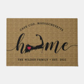 Kaapskabeljauw Thuisstad Gepersonaliseerd Deurmat (Voorkant)