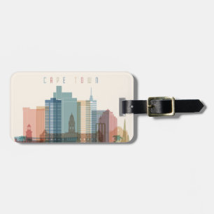 Kaapstad, Afrika   City Skyline Bagagelabel