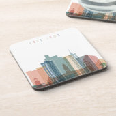 Kaapstad, Afrika | City Skyline Drankjes Onderzetter (Linkerzijde)