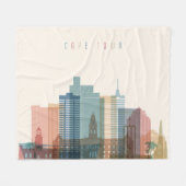Kaapstad, Afrika | City Skyline Fleece Deken (Voorkant (Horizontaal))