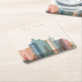 Kaapstad, Afrika | City Skyline Kartonnen Onderzetters (Schuin)