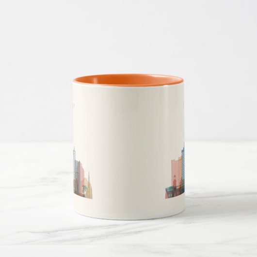 Kaapstad, Afrika | City Skyline Mok (Midden)