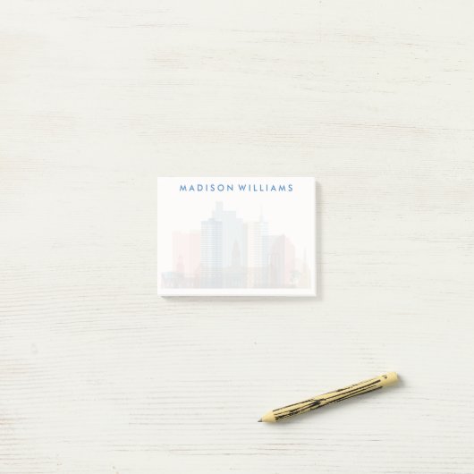 Kaapstad, Afrika | City Skyline Post-it® Notes (Op bureau)