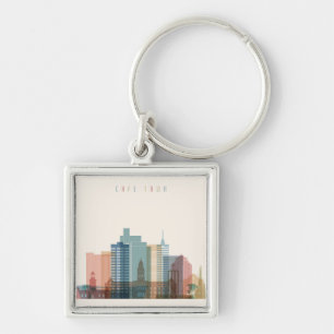 Kaapstad, Afrika City Skyline Sleutelhanger