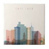 Kaapstad, Afrika | City Skyline Tegeltje (Voorkant)