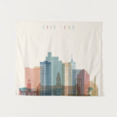 Kaapstad, Afrika | City Skyline Wandkleed (Voorkant (horizontaal))