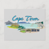 Kaapstad, beroemde stad Zuid-Afrika Briefkaart (Voorkant)