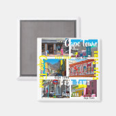 Kaapstad Bo-Kaap CBD, Zuid-Afrika Magneet (Voorkant / Achterkant)