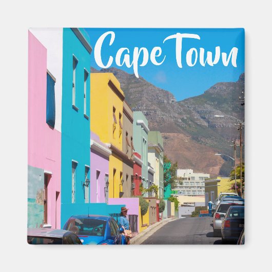 Kaapstad Bo-Kaap Cityscape South Africa Magnet (Voorkant)