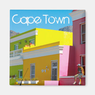 Kaapstad Bo-Kaap Cityscape South Africa Magnet