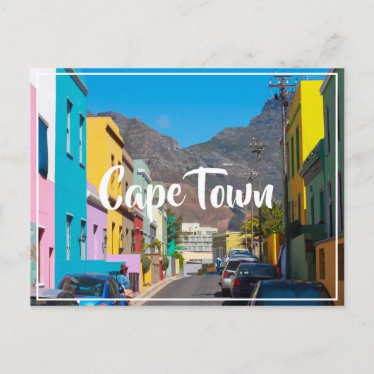 Kaapstad Bo-Kaap Cityscape Zuid-Afrika Briefkaart (Voorkant)