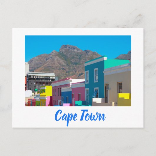 Kaapstad Bo-Kaap Cityscape Zuid-Afrika Briefkaart (Voorkant)