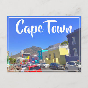 Kaapstad Bo-Kaap Cityscape Zuid-Afrika Briefkaart