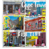 Kaapstad Bo-Kaap Cityscape Zuid-Afrika Douchegordijn (Voorkant)